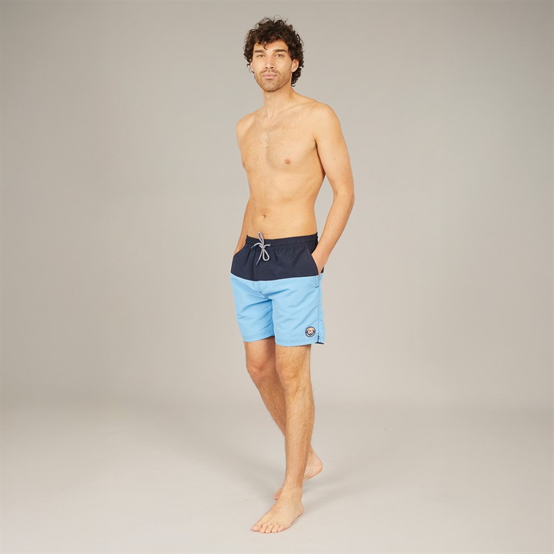 Tokyo Laundry Mens Townsend Swim Shorts Blue