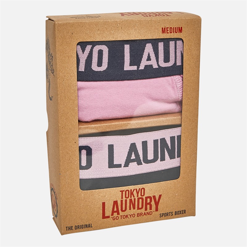 Tokyo Laundry Mens Whitehead Two Pack Boxers Pack B Moonlite Mauve