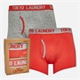 Tokyo Laundry Mens Whitehead Two Pack Boxers Pack A Cayenne