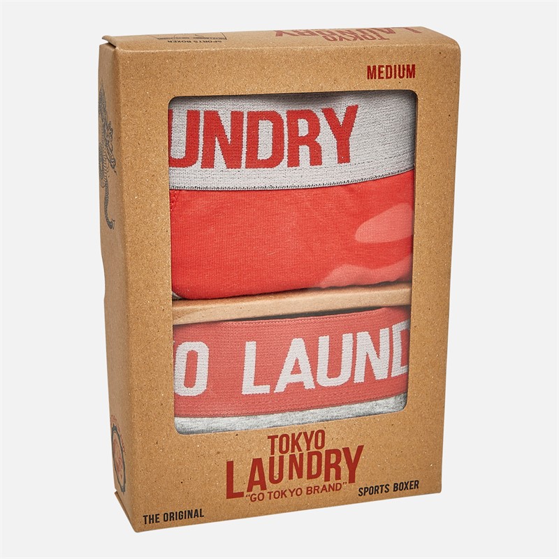 Tokyo Laundry Mens Whitehead Two Pack Boxers Pack A Cayenne