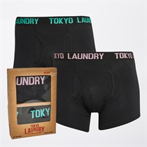 Tokyo Laundry Mens Weymouth Two Pack Boxers Pack B