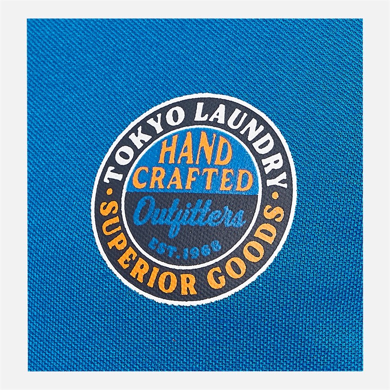 Tokyo Laundry Mens Prost Two Pack Polos Sky Captain Navy/Jet Blue