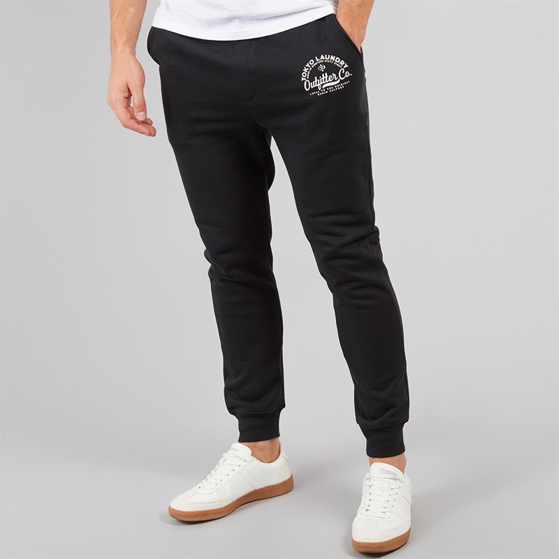 Tokyo Laundry Mens Coppice Joggers Black