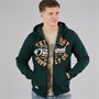 Tokyo Laundry Mens Ripon Zip Through Hoodie Green