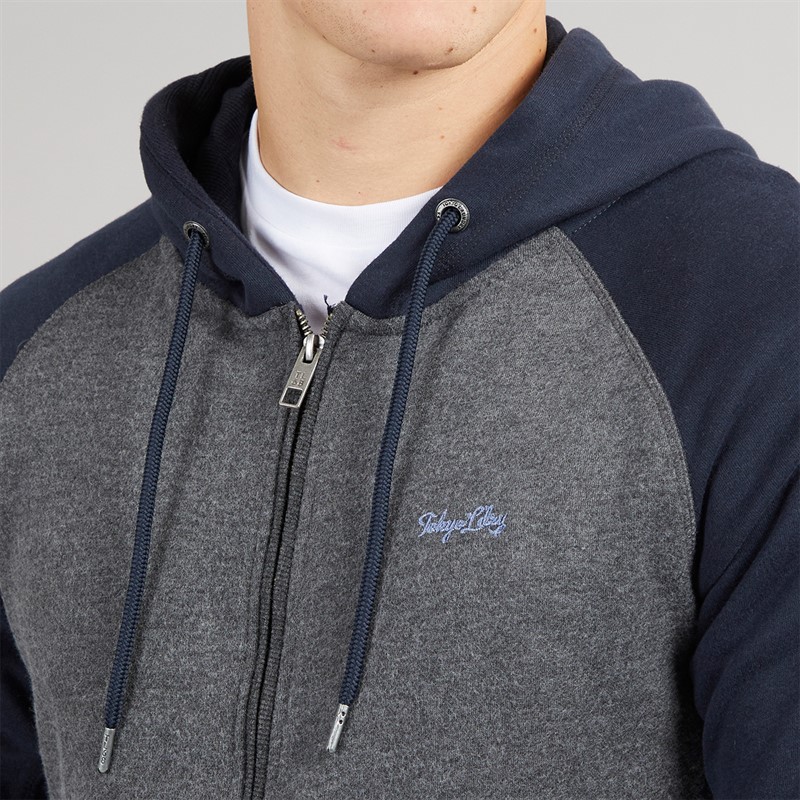 Tokyo Laundry Mens Richis Tracksuit Charcoal Marl