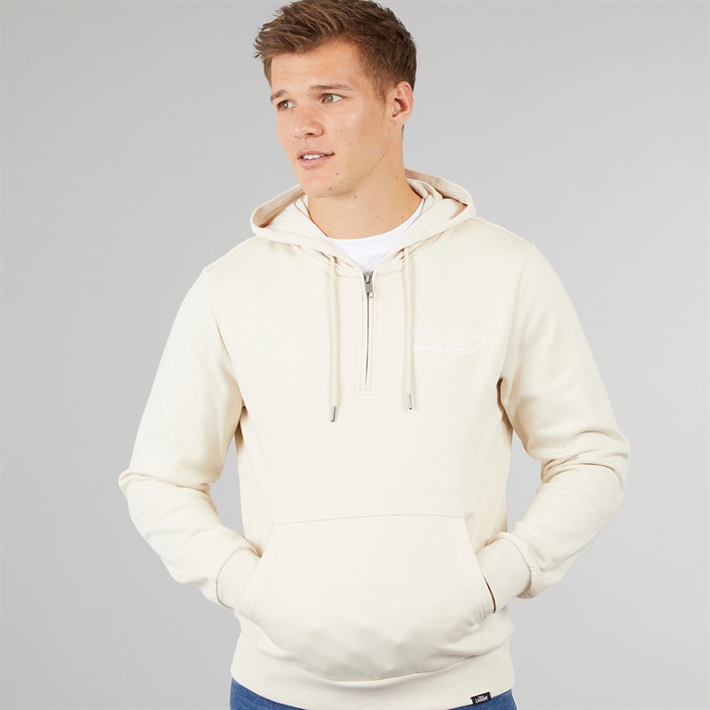Tokyo Laundry Mens Morar Hoodie Stone