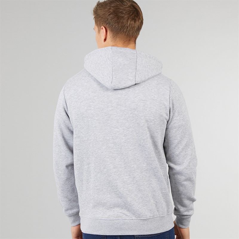 Tokyo Laundry Mens Cawthorn Hoodie Light Grey Marl