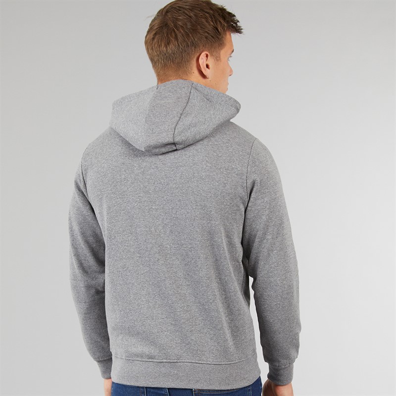 Tokyo Laundry Mens Ripon Zip Through Hoodie Mid Grey Marl