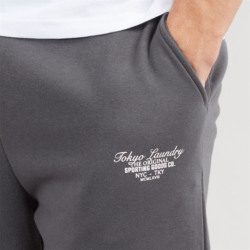 Tokyo Laundry Mens Bexli Wide Leg Joggers Grey