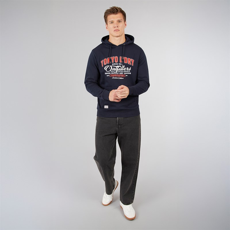 Tokyo Laundry Mens Otley Hoodie Navy