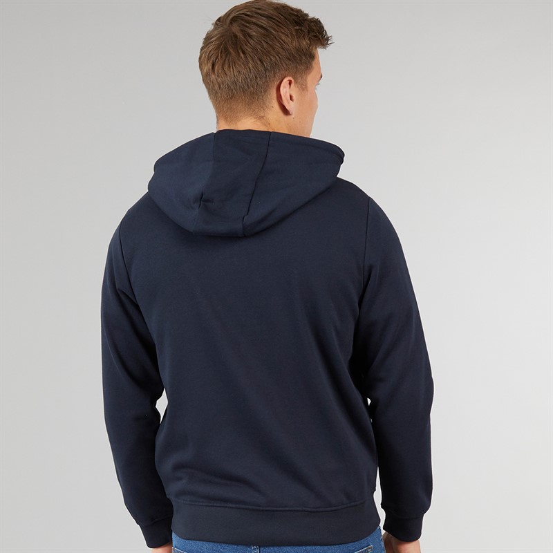 Tokyo Laundry Mens Ripon Zip Through Hoodie Navy