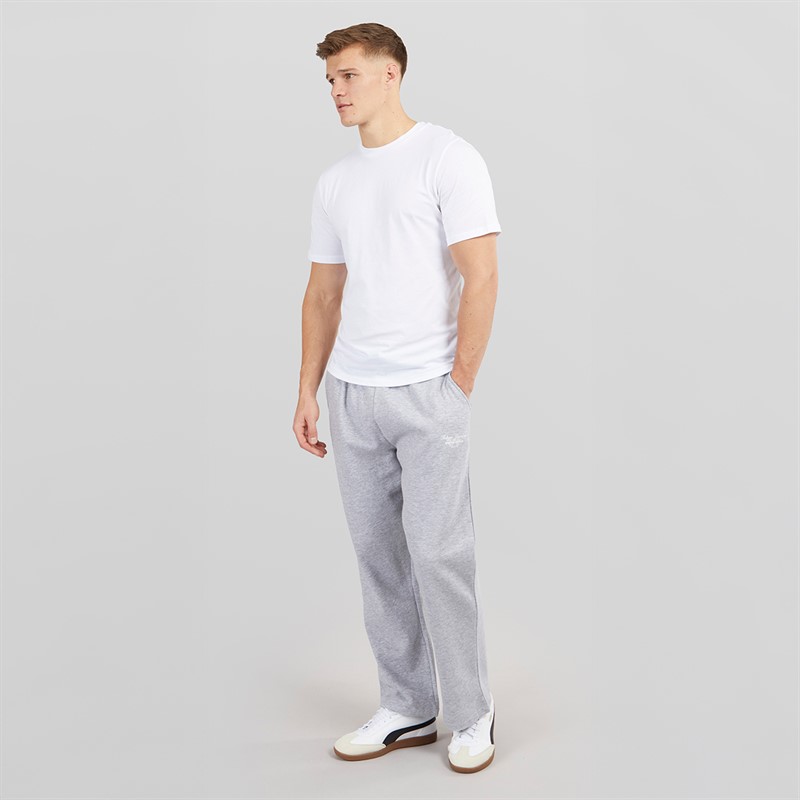 Tokyo Laundry Mens Bexli Wide Leg Joggers Light Grey Marl
