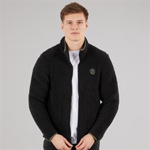 Tokyo Laundry Mens Palomas Funnel Neck Fleece Black
