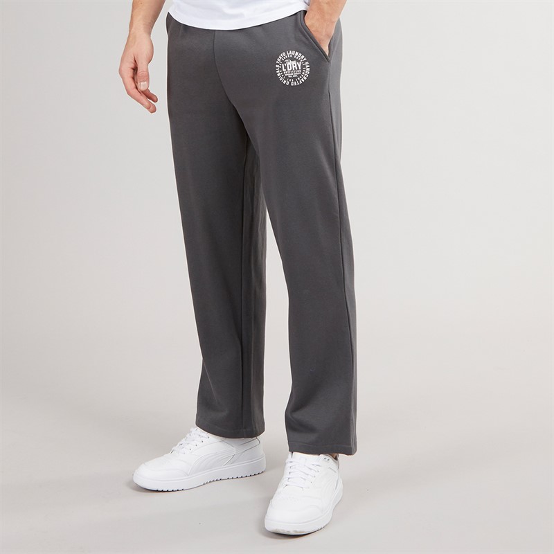Tokyo Laundry Mens Aspin Wide Leg Joggers Grey