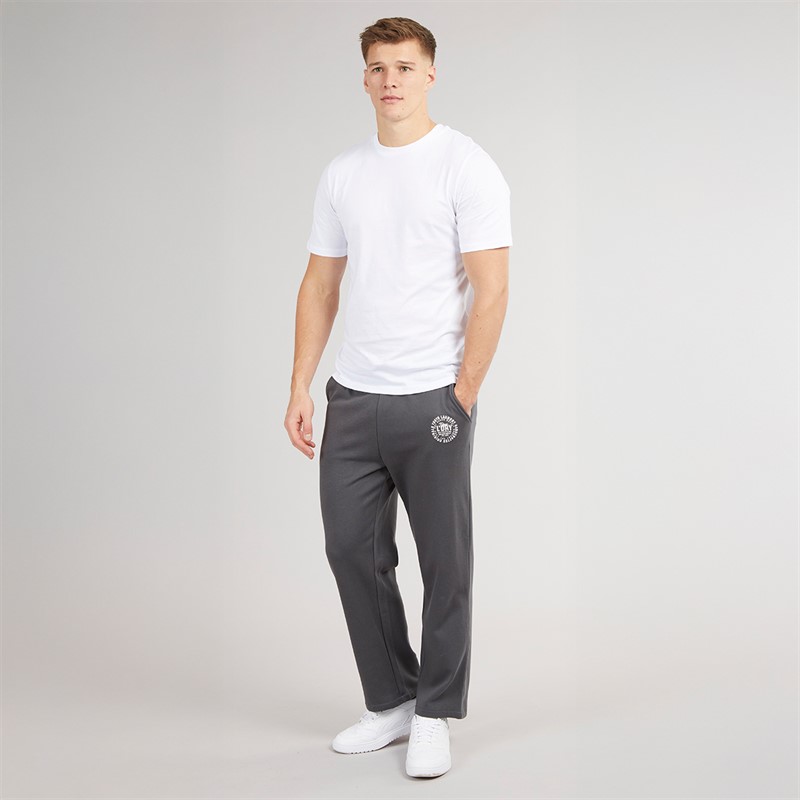 Tokyo Laundry Mens Aspin Wide Leg Joggers Grey