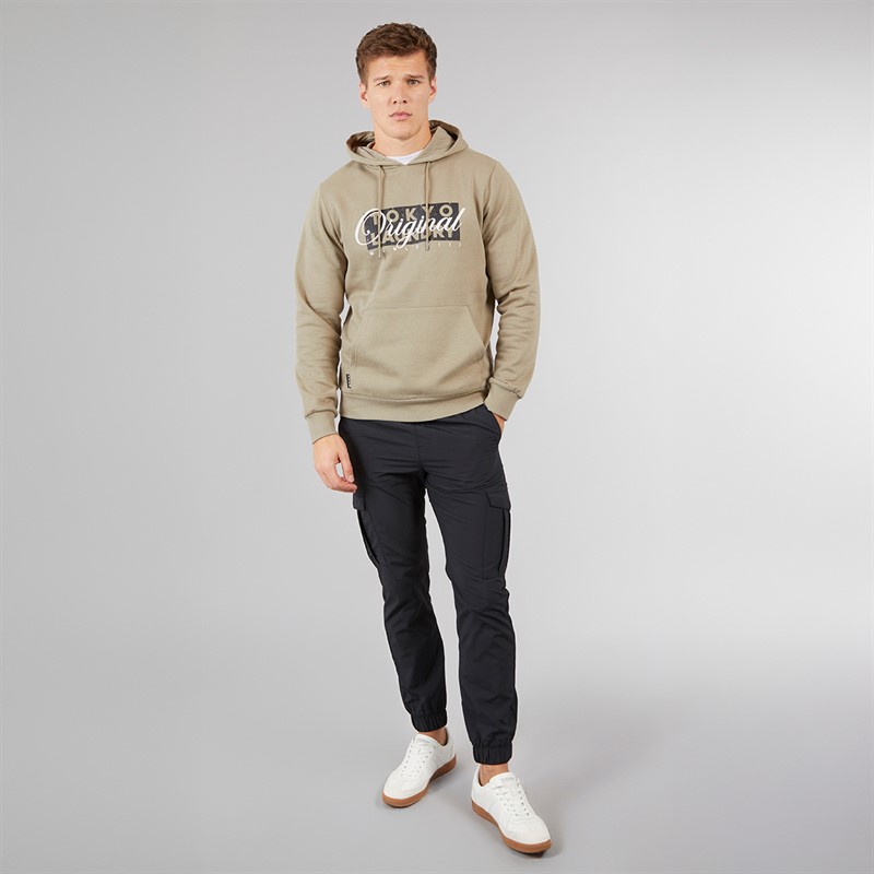 Tokyo Laundry Mens Tywinn Hoodie Light Olive