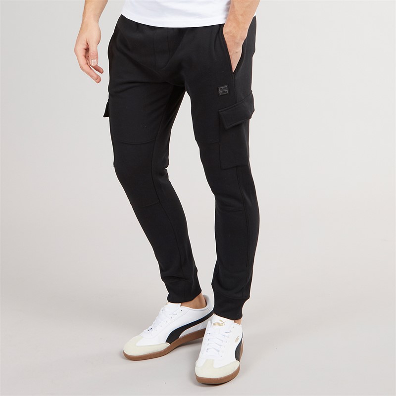 Tokyo Laundry Mens Veyle Cargo Joggers Black