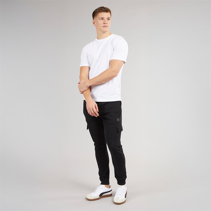 Tokyo Laundry Mens Veyle Cargo Joggers Black