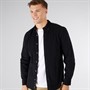 Tokyo Laundry Mens Salton Corduroy Long Sleeve Shirt Black