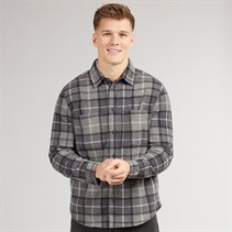 Tokyo Laundry Mens Teo Long Sleeve Shirt Charcoal