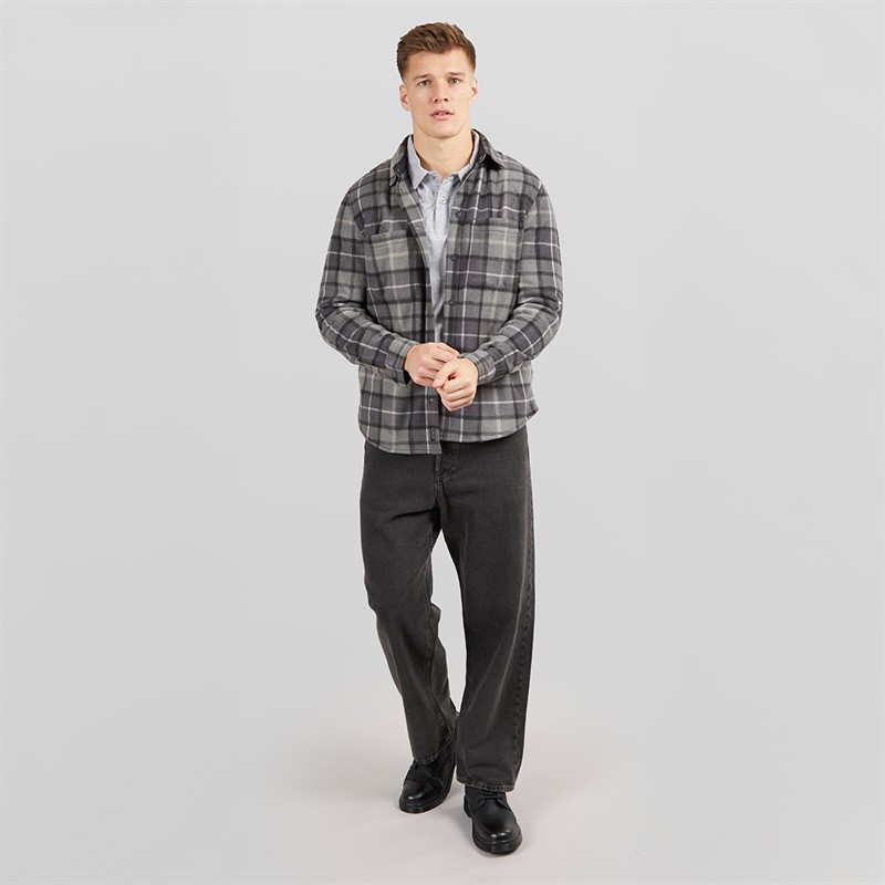 Tokyo Laundry Mens Teo Long Sleeve Shirt Charcoal