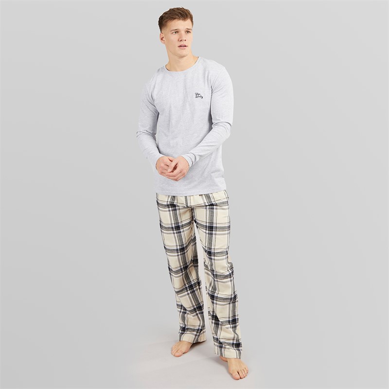 Tokyo Laundry Mens Dunow Loungewear Set Grey