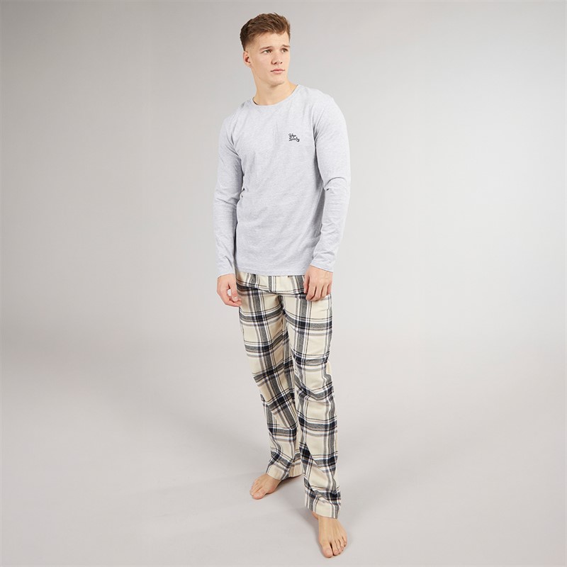 Tokyo Laundry Mens Dunow Loungewear Set Grey