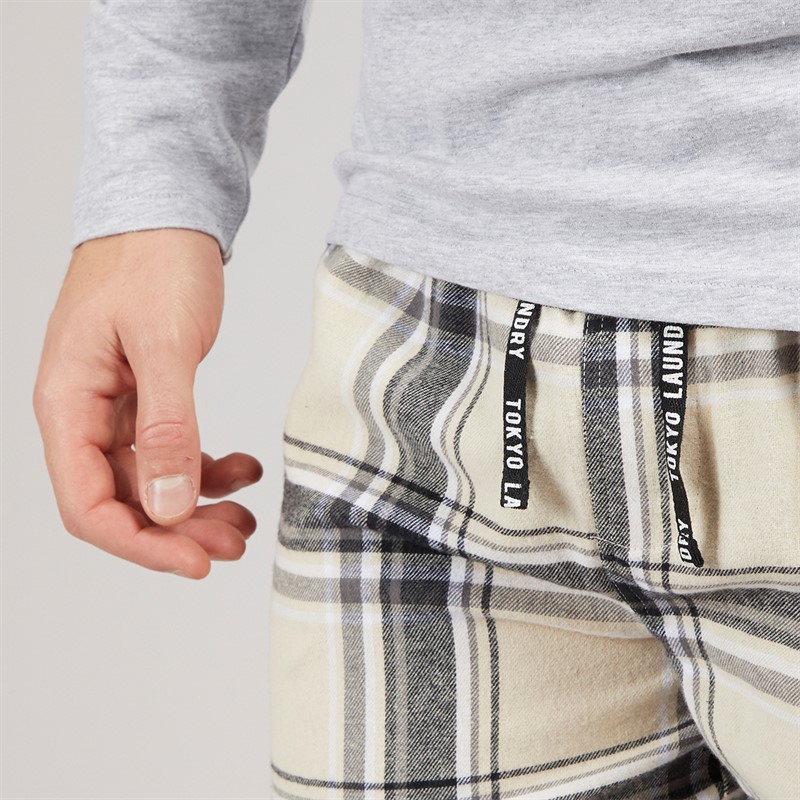 Tokyo Laundry Mens Dunow Loungewear Set Grey