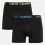 Tokyo Laundry Mens Walkers Two Pack Boxers Blue