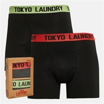 Tokyo Laundry Mens Marthem Two Pack Boxers Red