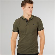 Tokyo Laundry Mens Casson Short Sleeve Polo Khaki