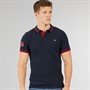 Tokyo Laundry Mens Casson Short Sleeve Polo Shirt Sky Captain Navy