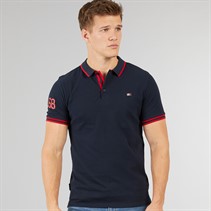 Tokyo Laundry Mens Casson Short Sleeve Polo Navy