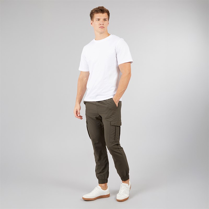 Tokyo Laundry Mens Cusick Nylon Cargo Pants Khaki