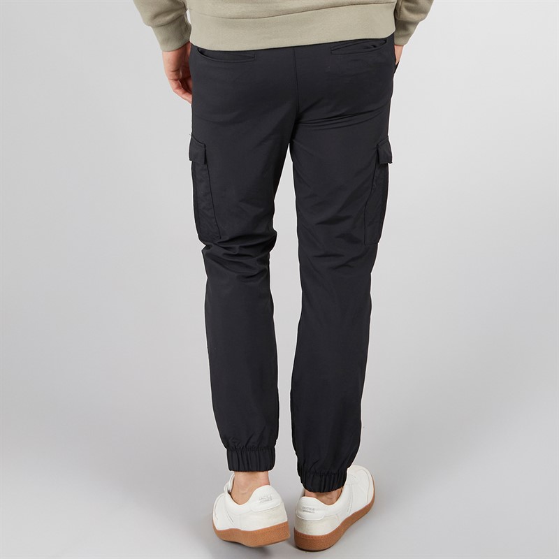 Tokyo Laundry Mens Cusick Nylon Cargo Pants Black