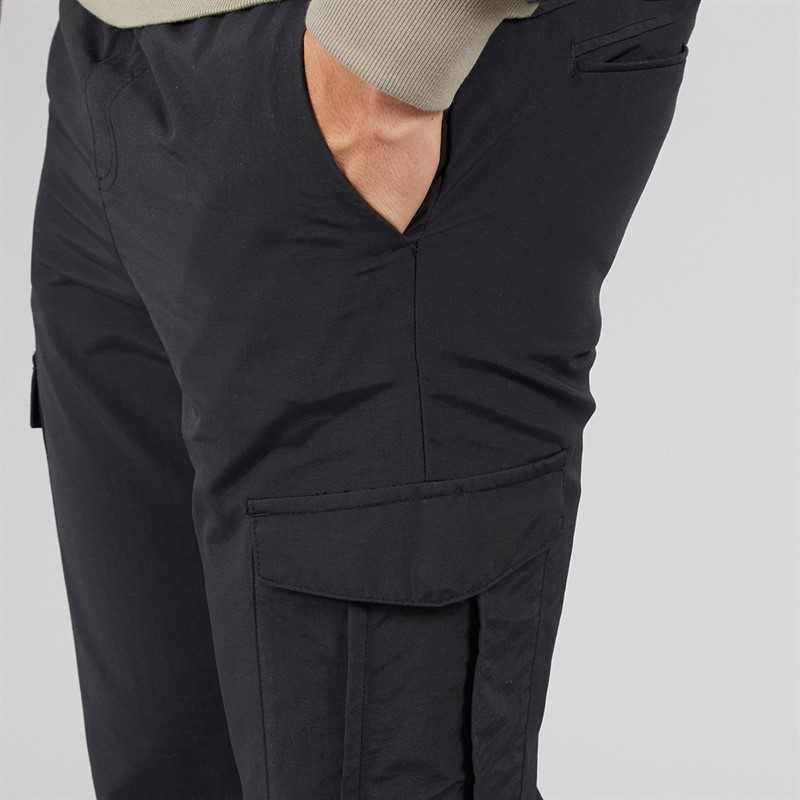 Tokyo Laundry Mens Cusick Nylon Cargo Pants Black