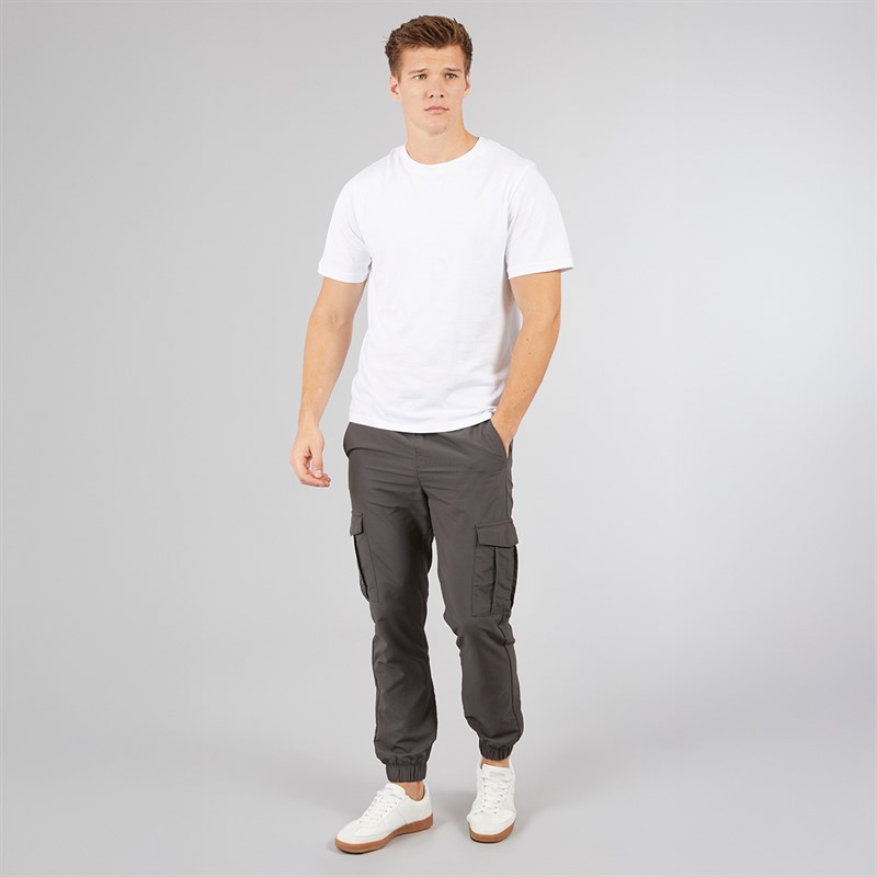 Tokyo Laundry Mens Cusick Nylon Cargo Pants Grey