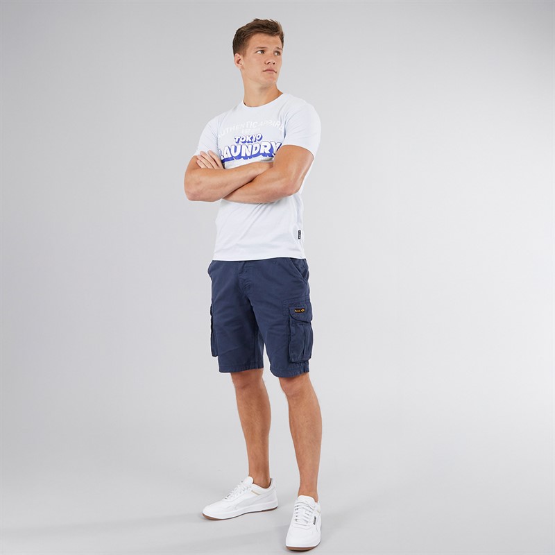 Tokyo Laundry Mens Cyprus T-Shirt Blue
