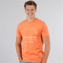 Tokyo Laundry Mens Lewes T-Shirt Orange