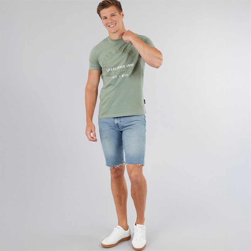 Tokyo Laundry Mens Lewes T-Shirt Green