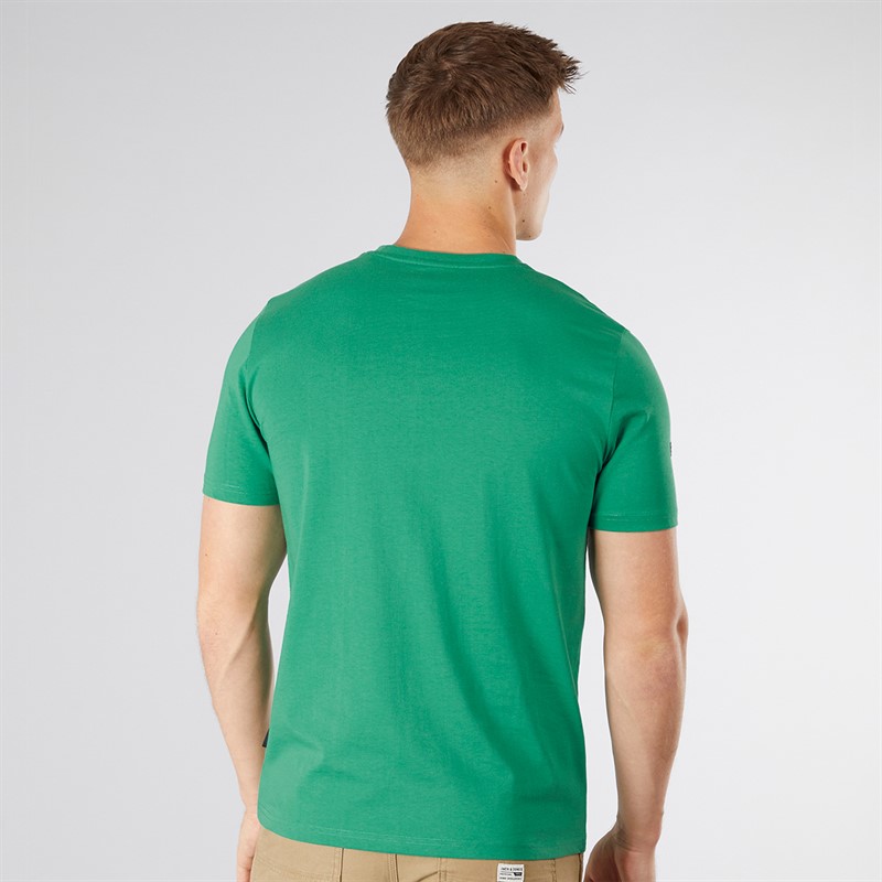 Tokyo Laundry Mens Carcle T-Shirt Green