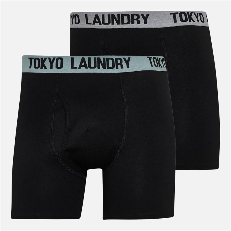 Tokyo Laundry Mens Two Pack Long Boxers Pack A