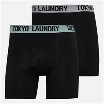 Tokyo Laundry Mens Two Pack Long Boxers Pack A