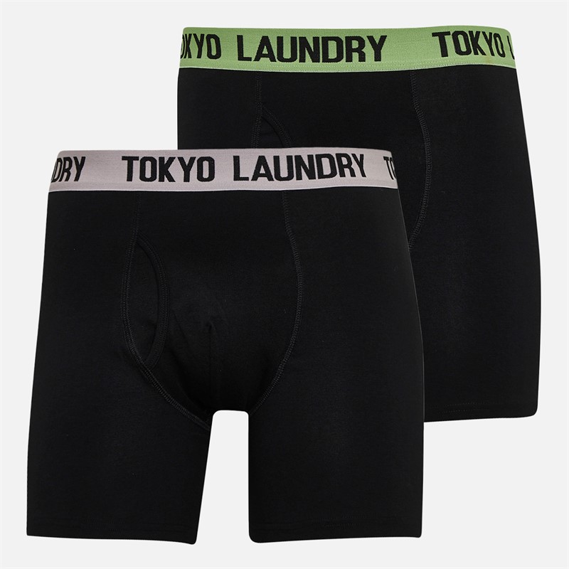 Tokyo Laundry Mens Two Pack Long Boxers Pack C