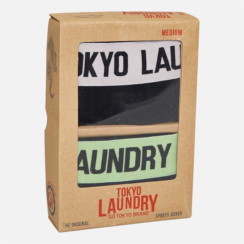 Tokyo Laundry Mens Two Pack Long Boxers Pack C