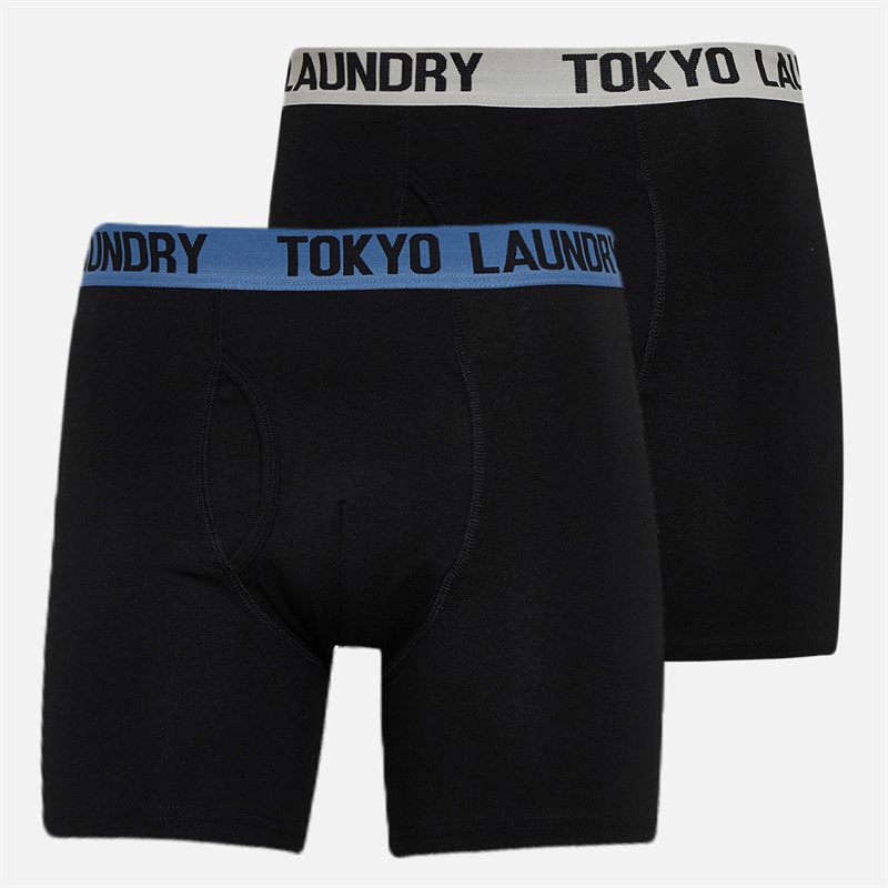 Tokyo Laundry Mens Two Pack Long Boxers Pack B