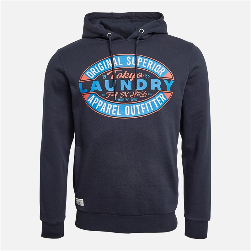 Tokyo Laundry Mens Haig Hoodie Navy