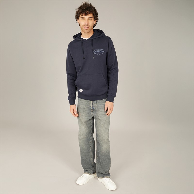 Tokyo Laundry Mens Balmoral Hoodie Navy