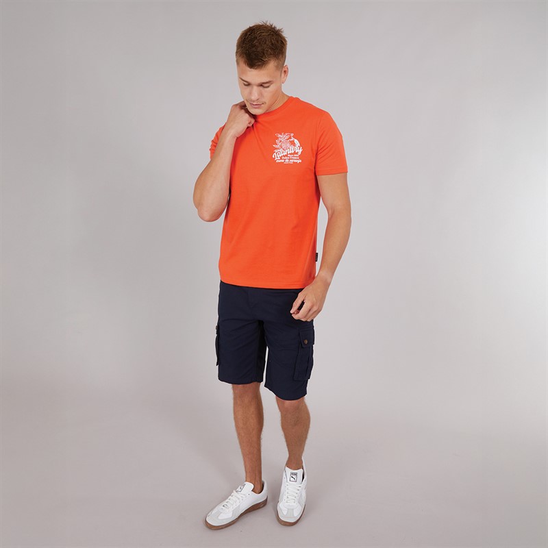 Tokyo Laundry Mens Scarista Shorts Navy