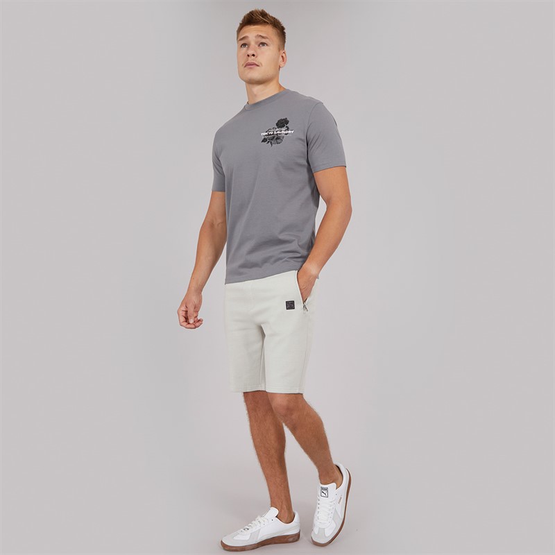 Tokyo Laundry Mens Redact T-Shirt Grey